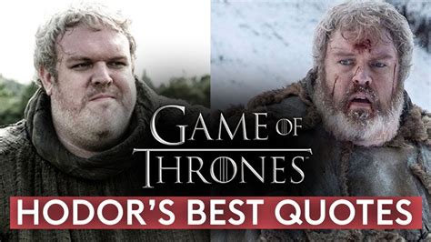 Game of Thrones: Hodor's best quotes | moments - YouTube