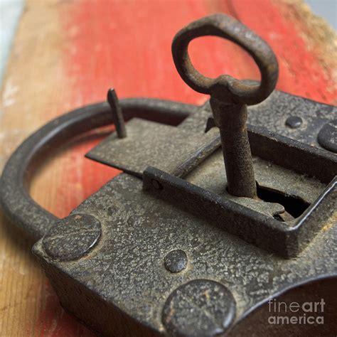 Old Key And Lock Photograph by Bernard Jaubert