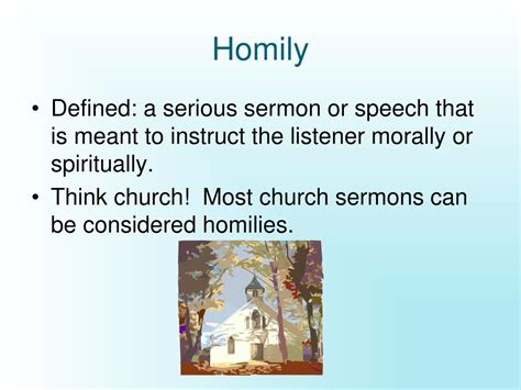 Homily Meaning