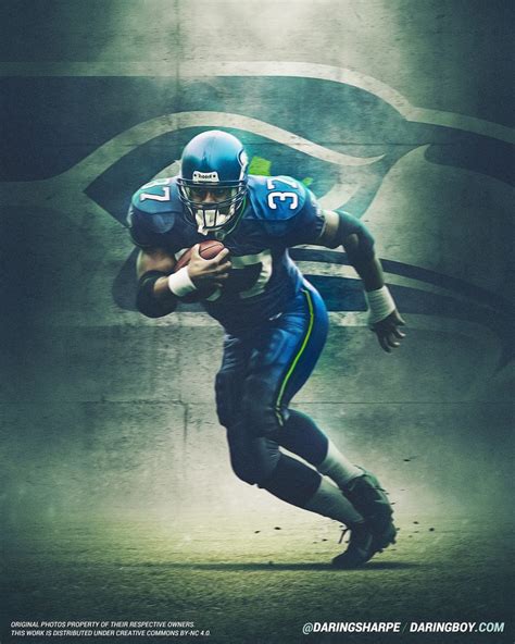 Shaun Alexander, Seattle Seahawks | Fan poster, Seattle seahawks, Shaun ...