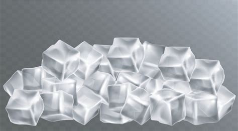 Realistic set of cold solid ice cubes. EPS 10 Vector 2290850 Vector Art at Vecteezy