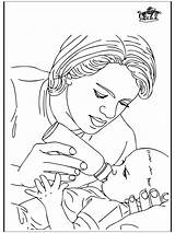 Mom And Baby Coloring Page sketch template
