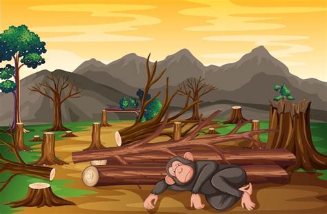 Deforestation Cartoon Images - Free Download on Freepik