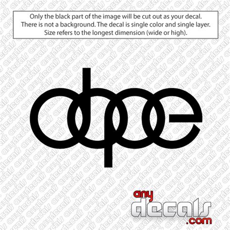 Car Decals - Car Stickers | Dope Car Decal | AnyDecals.com