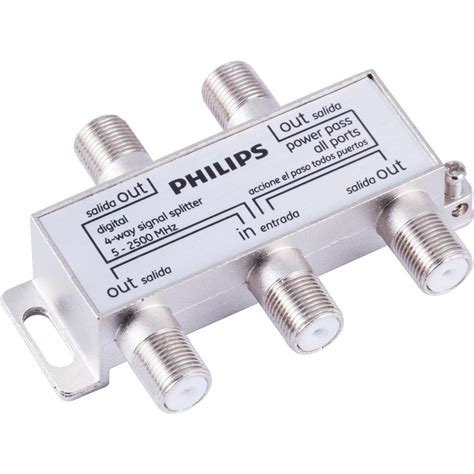 Philips Digital Coaxial 4-way Signal Splitter-SWV3040H/37 - The Home Depot