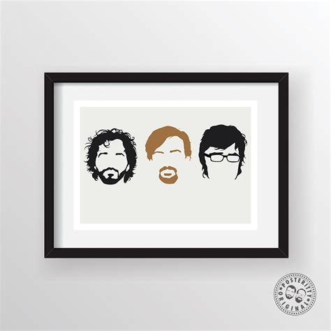 Flight of the Conchords - Minimalist Heads Poster — Posteritty