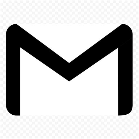 Black & White HD Gmail Envelope Symbol Logo Icon | Citypng