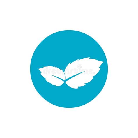 Mint Leaf Logo Vector Template Symbol Design Stock Illustration ...