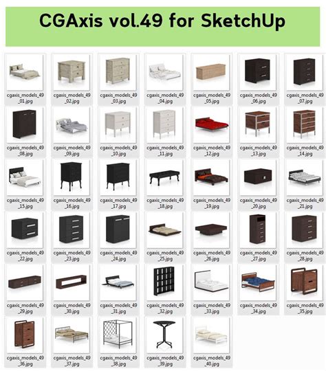 Sketchup 3D model : Furniture collection