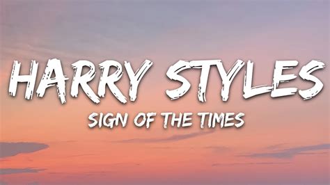 Harry Styles - Sign of the Times (Lyrics) - YouTube