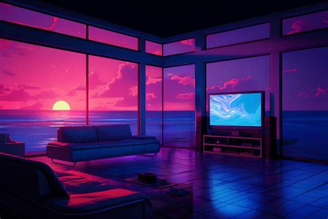 Step into Nostalgia: 90s Vaporwave Room with Chill Vibe, Lofi ...