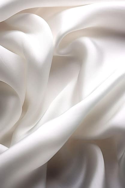 Premium AI Image | pure white satin fabric