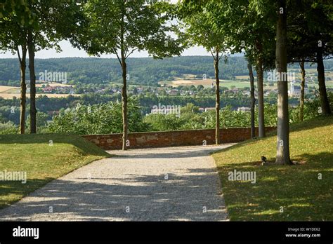 Melk abbey gardens and pavilion Stock Photo - Alamy