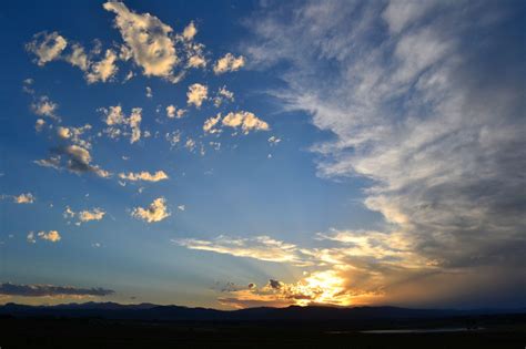 Wispy & Pink Cumulus Clouds at Sunset, 2011-06-23 - Cirrus | Colorado Cloud Pictures