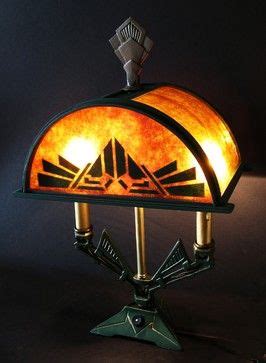 1920s Deco Lamp with custom mica shade mediterranean table lamps | Lampade da tavolo, Lampade ...