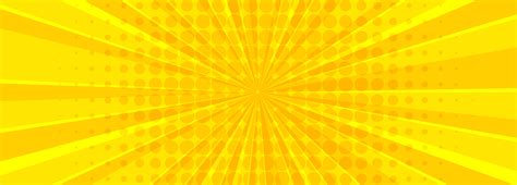 Yellow comic book rays banner 1233192 Vector Art at Vecteezy