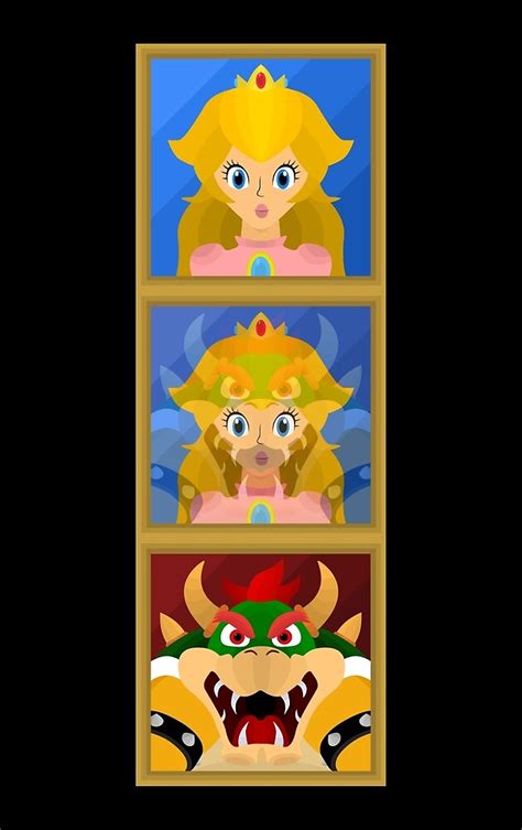 "Bowser to Peach, A Super Mario 64 Paintings" by bradbeideman | Redbubble