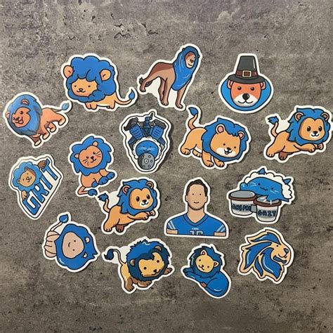 Detroit Lions Stickers - Etsy