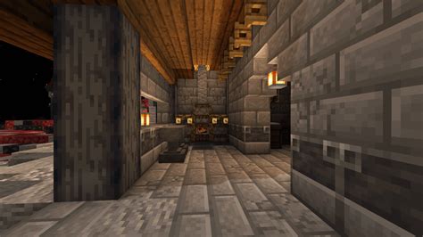 Blacksmith interior design : r/Minecraftbuilds