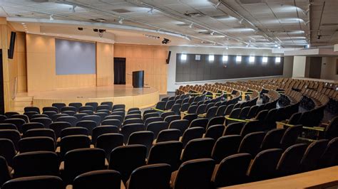 Speakers Auditorium - seating and stage - Student Engagement