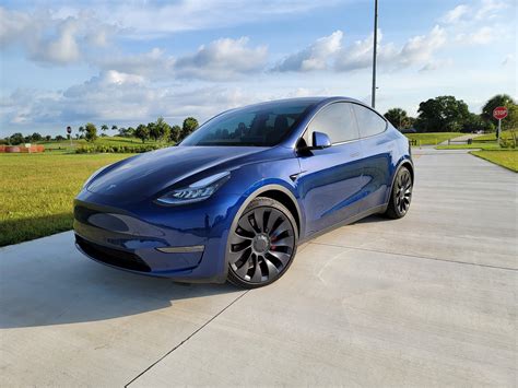 2021 / Model Y / Long Range AWD Performance / Deep Blue Metallic - 77VWV | Sell Your Tesla ...