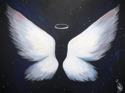 Painting with a Twist | Angel wings art, Angel wings painting, Wings art