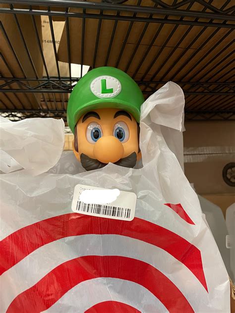 Got a Luigi jump scare the other day while doing drive-ups. : r/Target