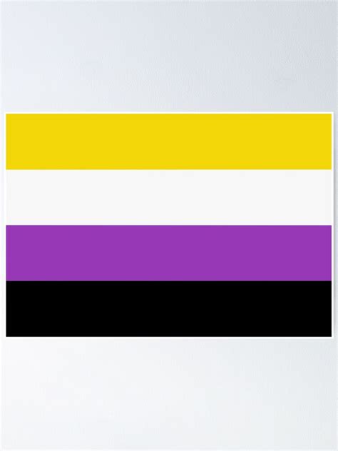 "Non-Binary Flag Colors" Poster for Sale by LisetteDrie | Redbubble