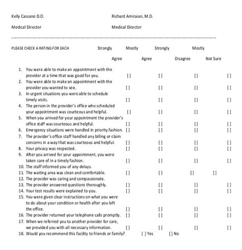 14+ Patient Survey Templates – PDF, Word | Free & Premium Templates