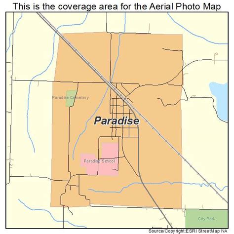 Aerial Photography Map of Paradise, TX Texas