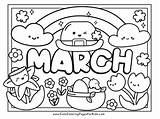 March Coloring Pages  Cute For Kids sketch template