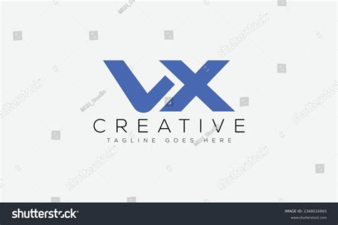 Letter VX logo design template vector - Royalty Free Stock Vector 2368016865 - Avopix.com