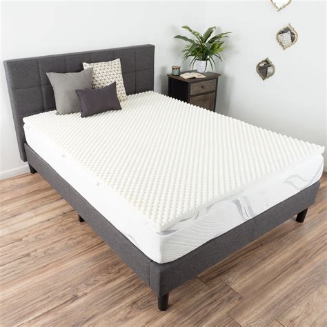 2" Egg Crate Memory Foam Mattress Topper, Queen by Bluestone - Walmart ...