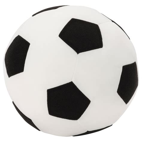 SPARKA soft toy, soccer ball/black white - IKEA