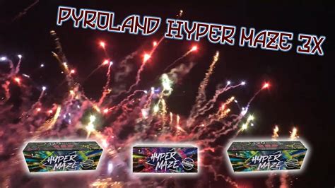 1x Pyroland Hypermaze Rainbow & 2x Pyroland Hypermaze Goldglitter Blue - YouTube