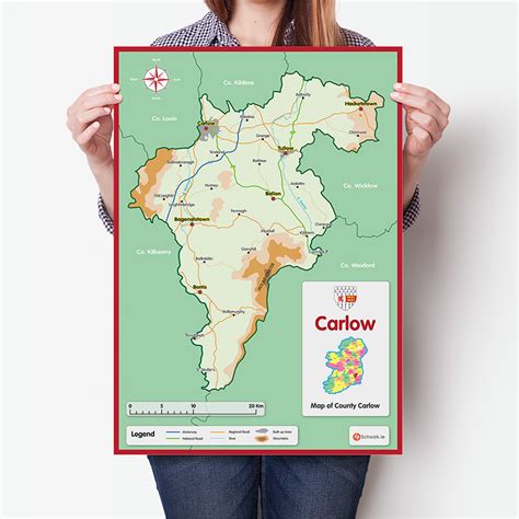 Carlow County Map | 4schools.ie