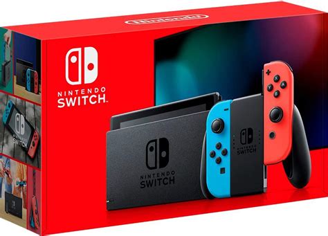 Amazon.com: Nintendo Switch V2 Game Console - Black (HAC-001(-01) w/ OEM Blue/Red Joycon (Renewed)