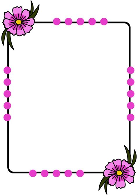 Border Design | Border Design For Project | Simple Border Design | Floral border design, Frame ...