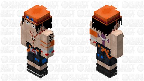 Portgas D. Ace w/ Hat HD skin - One Piece Minecraft Skin