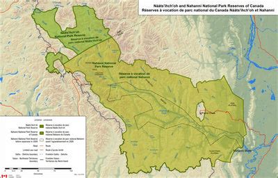 Naats'ihch'oh National Park - Full Park Map and Nahanni Park map by ...