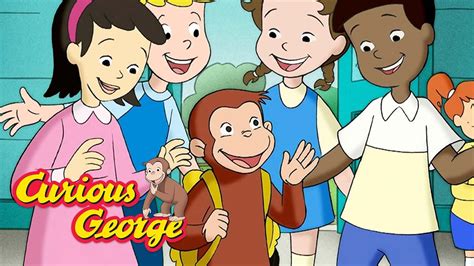 George goes to school | FULL EPISODE 🐵 Curious George 🐵 Kids Cartoon ...