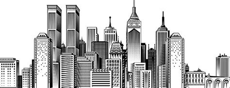 New York | City drawing, City sketch, Skyline art