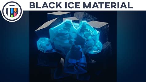 Blender 2.8 Eevee Tutorial - BLACK ICE MATERIAL - Random Materials w/ Kai [003] - YouTube