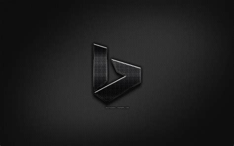 Download wallpapers Bing black logo, creative, metal grid background ...