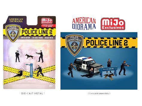 American Diorama 1:64 Figure Set - Police Line 2 - MIJO Exclusives ...