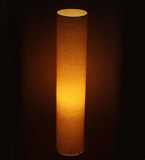 Buy Craftter Off-white PVC Cylindrical Floor Lamp Online - Contemporary Floor Lamps - Floor ...