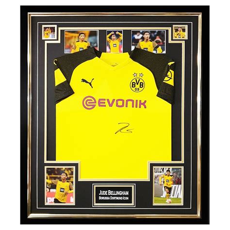 Shirts Signed Jude Bellingham Shirt Framed Borussia Dortmund - Etsy