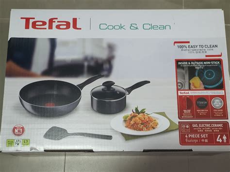 Tefal 4 piece set, Furniture & Home Living, Kitchenware & Tableware ...