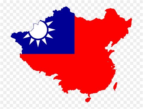 Picture - Republic Of China Flag Map Clipart (#922606) - PinClipart