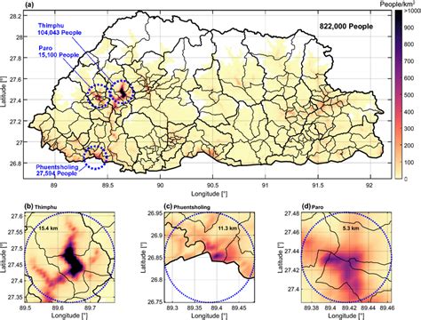 Bhutan Population Map